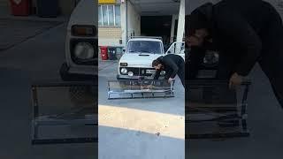 snowplow for Lada Niva 4x4 #ladaniva #ladapower #lada4x4 #snowplow #ладанива #homemade