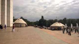 Kyrgyz music Central square in Bishkek, capital of Kyrgyzstan
