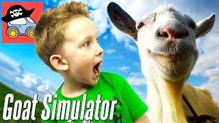  Устроили ПОГРОМ в игре СИМУЛЯТОР КОЗЛА Смешное видео Прохождение игры Goat Simulator Жестянка