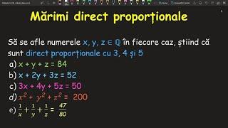 Marimi direct si invers proportionale clasa a 6 a  Exercitii Teorie(Invata Matematica Usor)