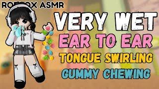 Roblox ASMR: Layered Tongue Swirls + Gummy Candy Chewing at 200% SENSITIVITY