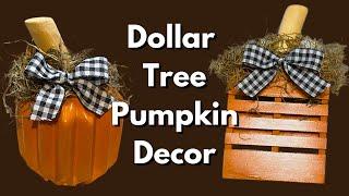 Dollar Tree Fall DIY | Dollar Tree Fall Decor | DIY Pumpkin