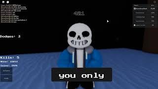 Pacifist Sans PHASE 2 SHOWCASE!! / Undertale: Judgement Day / Roblox /