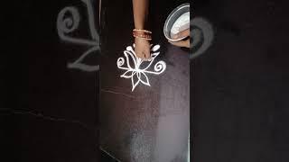 beautiful border rangoli #super song###