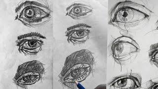 How to draw eyes easy || Part 3|| Mohan Pugalenthi || #anatomy #draw #eyes #drawing #art #fyp