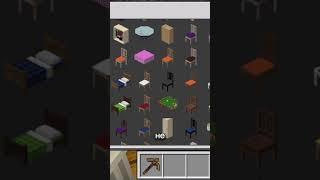 Годный мод на мебель для майнкрафт бедрок 1.21 #furniture #minecraft #майнкрафт #мебель #мод #аддон