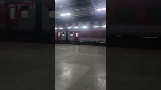 A train departs from Agra Cantt. PF 4 #trainshorts #youtubeshorts #train #viralshort