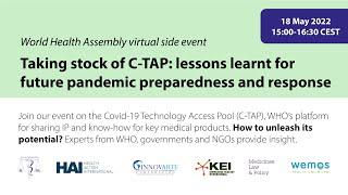 Taking stock of C-TAP: lessons learnt for future pandemic preparedness and response