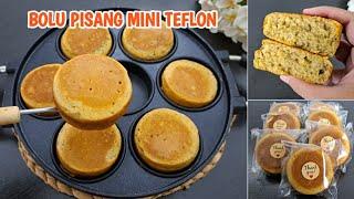 BOLU PISANG MINI TEFLON || NO MIXER, NO OVEN, NO KUKUS || ANTI GAGAL