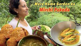 मेरे होम गार्डन का मिर्ची पकौड़ा | Mere Home Garden ka Mirchi Pakoda