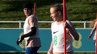 England Women train at St George's Park ahead of USA friendly