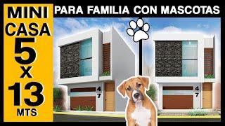 CASA 5X13m para personas con MUCHOS PERROS‍ PLANO