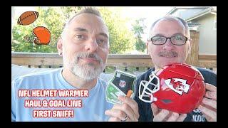 NFL Helmet Warmer Haul & Goal Line First Sniff!