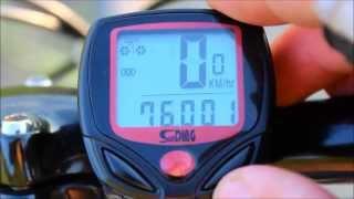 SD-548B Sunding Bicycle Computer/Speedometer/Odometer from China (Unboxing and Video Review)