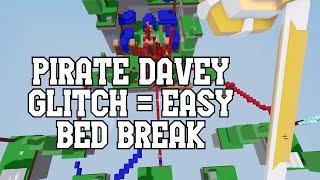 Pirate Davey Glitch Is Overpowered For Breaking Beds | Roblox Bedwars