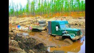 Легендарные ГРУЗОВИКИ КРАЗ НА БЕЗДОРОЖЬЕ МОЩЬ!!! TRUCKS KRAZ OFF ROAD