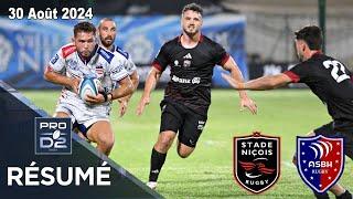 PRO D2 - J1 : Résumé partie complète Stade Niçois - AS Béziers Hérault : Saison 2024/2025