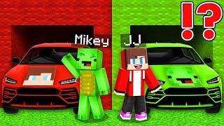 JJ Car vs Mikey Car Survival Battle in Minecraft Challenge - Maizen Mizen JJ and Mikey