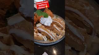 Vegas Brunch  | Sweet Potato Waffles and Fried Chicken | Good Soulfood #soulfood #fyp