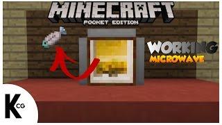 ️Minecraft PE | Working Microwave - Redstone Tutorial