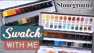 Swatch With Me: Stoneground Paint Co. Watercolors