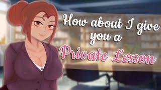 Flirty Tutor gvies you a private lesson [ASMR/RP] [comforting] [strangers to lovers]