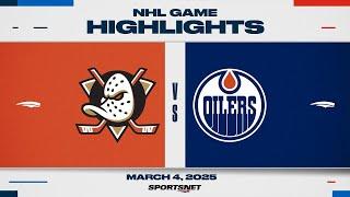 NHL Highlights | Ducks vs. Oilers - March 4, 2025