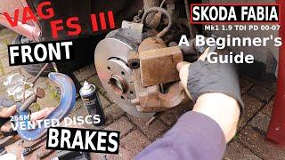 SKODA FABIA Front Brakes (A beginner's guide) Mk1 00-07