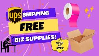 Free Shipping Supplies From UPS?! YES! Detailed Walkthrough & Tutorial For $0 Thermal Labels & Boxes