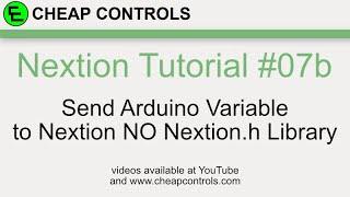 #87 Nextion Display sending variables from Arduino to change text NO Nextion.h Library