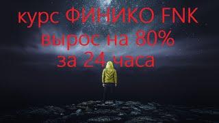 Монета Финико FNK выросла на 80% за последние 24 часа.