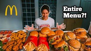 INSANE McDonald's Full Menu Challenge! Massive McDonald's Singapore Menu Mukbang!