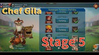 Lords Mobile : Crazy Chef (Koki Gila) Stage 5