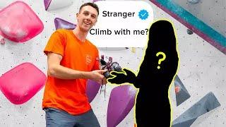 Convincing a Stranger to go Climbing with Me