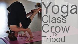 20 Minute Yoga Flow Vinyasa (Workout Crow to Tripod) | Fightmaster Yoga Videos free yoga class