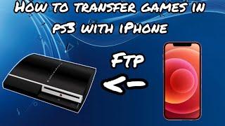 How to transfer Games in PS3 using FTP with iPhone