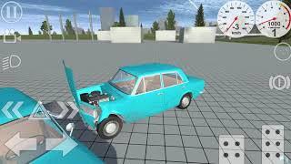 "Simple Car Crash Physics Simulator Demo" for Android - Gameplay Video