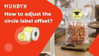 MUNBYN RealWriter 941 How to adjust the 2×2 inch square label offset?