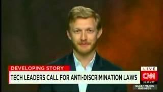 Luther Lowe appears on Quest Means Business (CNN) to discuss Yelp's anti-discrimination efforts