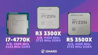 Тест Ryzen 3 3300X vs Ryzen 5 3500X vs Core i7-4770K. 4 или 6 ядер?