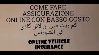 come fare assicurazione online auto moto furgoni basso costo MENSILE E ANNUALE