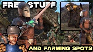 ESO Free Rewards and Solstice Farming Spot