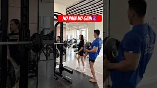 No pain, no gain #gym #fitness #gymcouple #anhsonnfitness