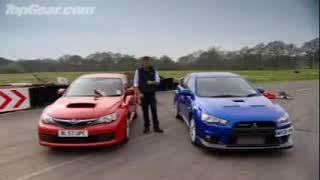 Top Gear   Mitsubishi Lancer Evo vs Subaru Impreza WRX STI unseen footage