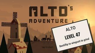 Alto's Adventure -  Collect 25 coins in one wingsuit flight - Level 47