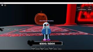 Roblox showcasing EXE. sans and horrorfell in Undertale Final Multiverse DX