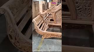 See how to complete an exclusive sofa#woodworking #wooddesigner #carpentry #wood sofa