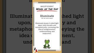 BD: Word of the Day - Illuminate