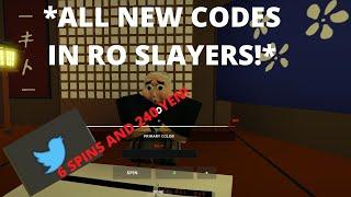 *ALL NEW WORKING CODES IN RO SLAYERS!*