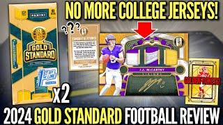 THE NEW ROOKIES IN NFL JERSEYS (FINALLY)!  2024 Panini Gold Standard Football FOTL Hobby Box Review